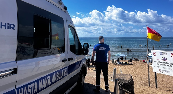 Nakil Ambulans ekipleri sahillerde nöbette