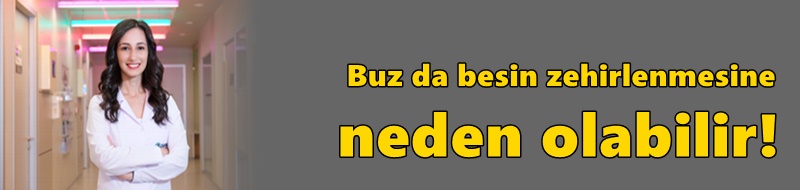 Buz da besin zehirlenmesine neden olabilir!