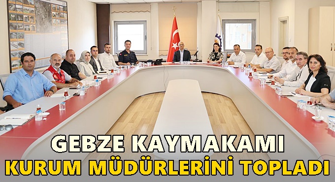 Kaymakam Özyiğit Kurum Müdürlerini Topladı