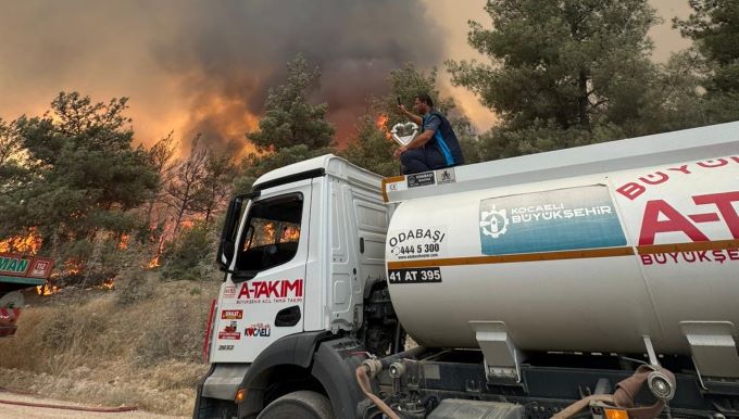 Büyükşehir A Takımı, yangınlar için seferber oldu