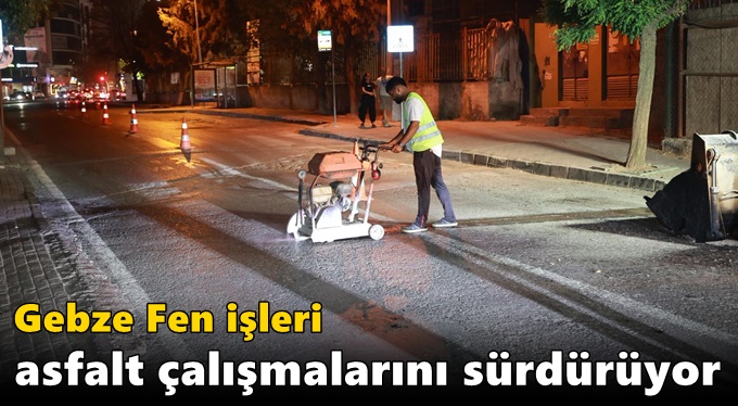 Fen İşleri Asfalt Çalışmalarını Sürdürüyor