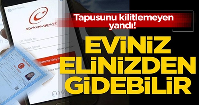 DİKKAT!... Tapusu olan herkes dikkat! Eviniz sizden habersiz satılabilir