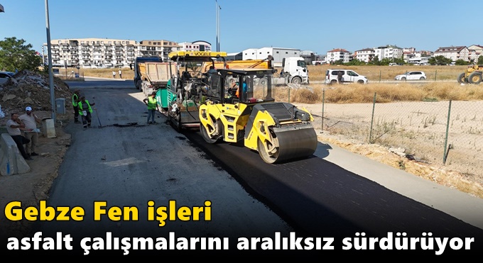 Fen İşleri Asfalt Çalışmalarını Aralıksız Sürdürüyor