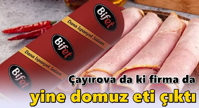 Çayırova da ki firma da yine domuz eti çıktı