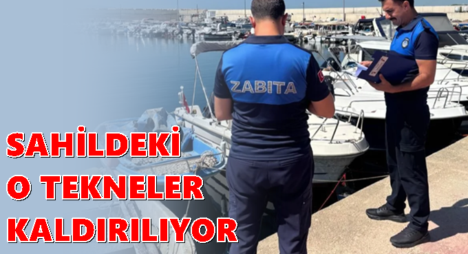 Darıca sahilinde ki o tekneler kaldırılıyor!