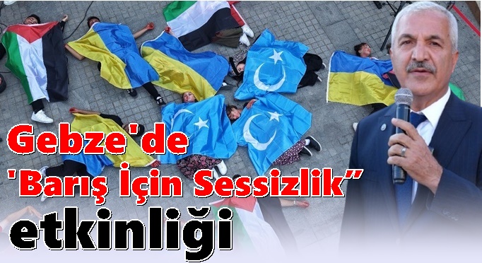 Gebze'de 'Barış İçin Sessizlik” etkinliği