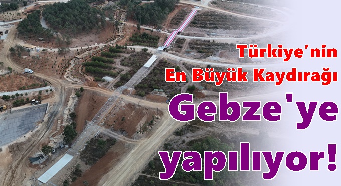 Gebze, Mor-Beyaz Dev Kaydırakla Eğlencenin Merkezi Olacak