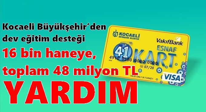 Kocaeli Büyükşehir’den dev eğitim desteği