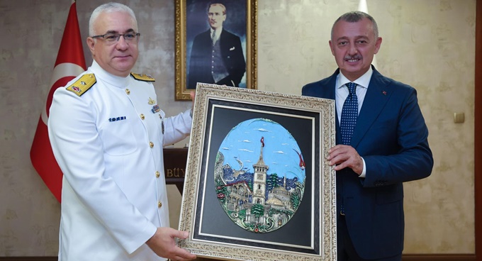 Garnizon Komutanı’ndan Başkan Büyükakın’a iadei ziyaret