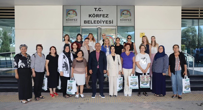 Kadın Muhtarlarından Körfez Belediyesi’ne Ziyaret