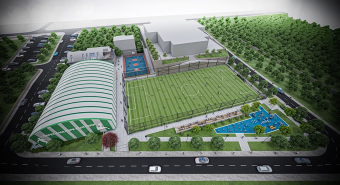 Dev spor kompleksi için kazma vuruldu