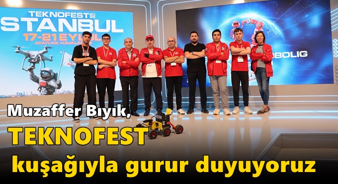 BAŞKAN MUZAFFER BIYIK, TEKNOFEST’TE ÜÇÜNCÜ OLAN DARICALI GENÇLERİ AĞIRLADI
