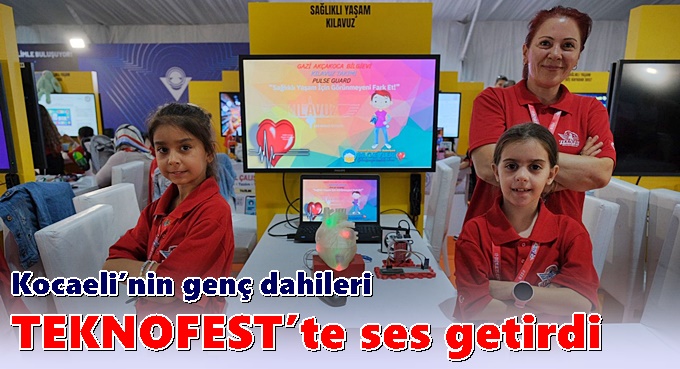 Kocaeli’nin genç dahileri TEKNOFEST’te ses getirdi