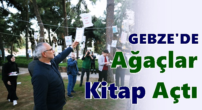 Kocaeli’de gelenek bozulmadı, kitaplar yine ilk ağaçlarda açtı!