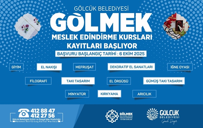 GÖLMEK KURSLARINDA YENİ DÖNEM KAYITLARI 6 EKİM’DE BAŞLIYOR