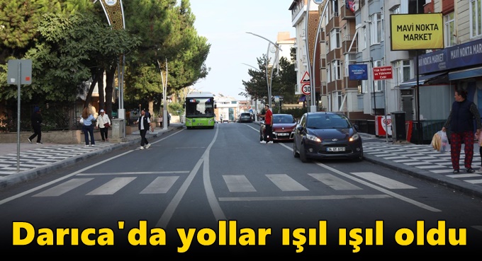 DARICA BELEDİYESİ, ULAŞIMDA CADDELERE PRESTİJ KATMAYA DEVAM EDİYOR