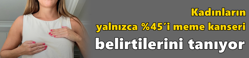 Kadınların yalnızca %45’i meme kanseri belirtilerini tanıyor
