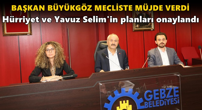 BAŞKAN BÜYÜKGÖZ MECLİSTE MÜJDE VERDİ