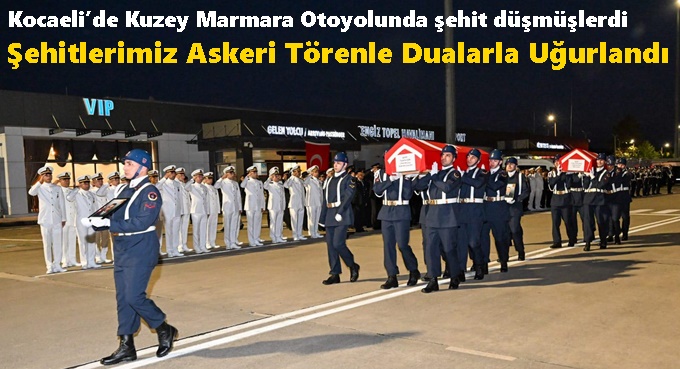 Şehitlerimiz Askeri Törenle Dualarla Uğurlandı