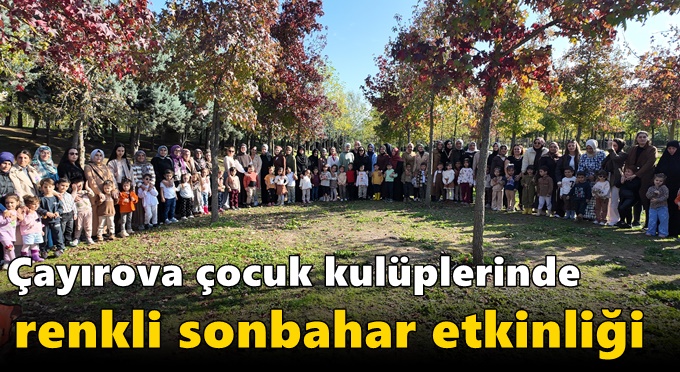 Çocuk kulüplerinde renkli sonbahar etkinliği