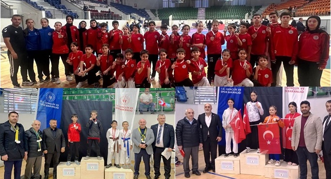 Körfezli karateciler 23 madalya ile tulum çıkardılar