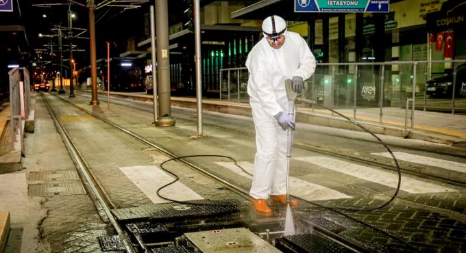 Tramvayda 7/24 durmaksızın hizmet