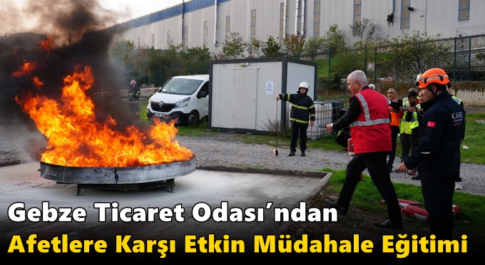 GTO’DAN AFET VE YANGIN TATBİKATI: GERÇEK SENARYODA GERÇEK MÜDAHALE