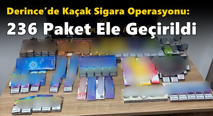 Kocaeli'de Kaçak Sigara Operasyonu: 236 Paket Ele Geçirildi!