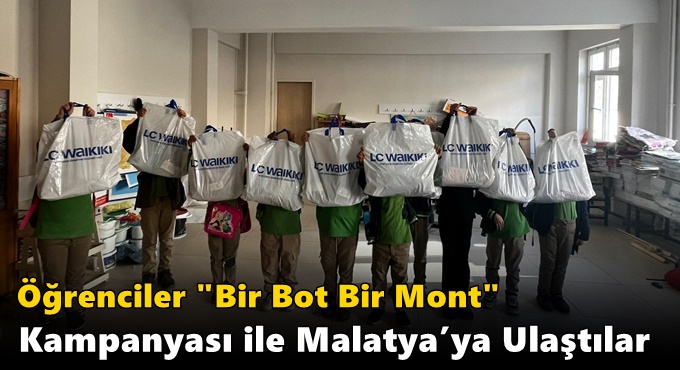 Öğrenciler "Bir Bot Bir Mont" Kampanyası ile Malatya’ya Ulaştılar