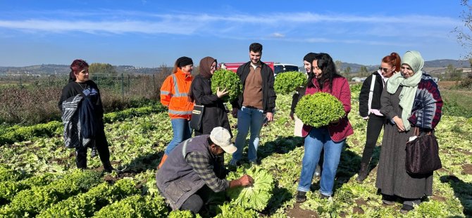 Aday çiftçiler sahada teorik bilgilerini pekiştirdi