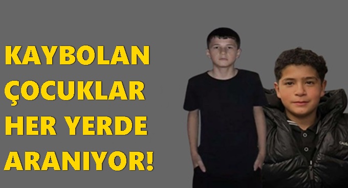 Kocaeli'de kaybolan iki çocuk her yerde aranıyor