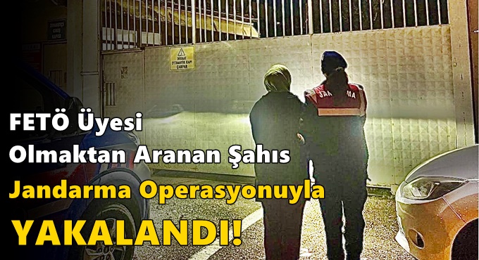 FETÖ Üyesi Olmaktan Aranan Şahıs Jandarma Operasyonuyla Yakalandı