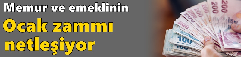 Memur ve emeklinin ocak zammı netleşiyor