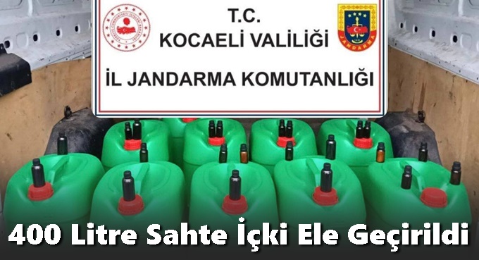 Gebze’de Jandarmadan Kaçak İçki Operasyonu