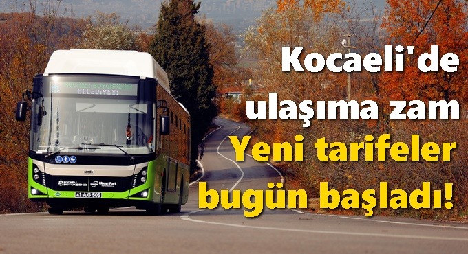 Kocaeli’de Ulaşım Zammı Onaylandı: İşte İlçe İlçe Yeni Tarifeler