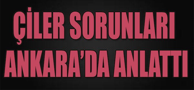 Çiler Sorunları Ankara'da Anlattı