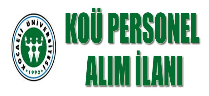 Koü Personel Alım İlanı