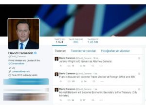 İngiltere Başbakanı Yeni Kabineyi Twitter’dan Duyurdu