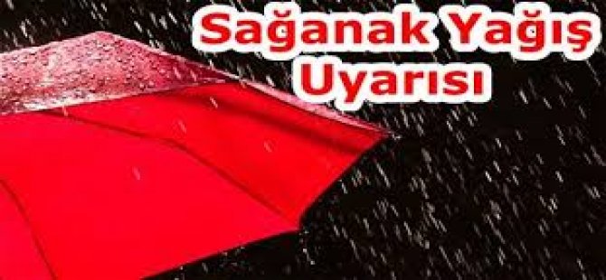 Dikkat! Sağanak Yağış Geliyor