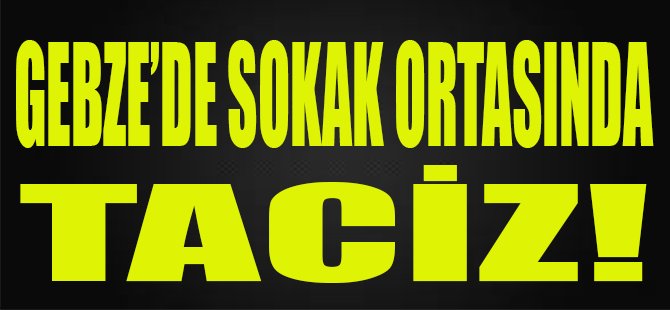 Gebze'de Sokak Ortasında Taciz!