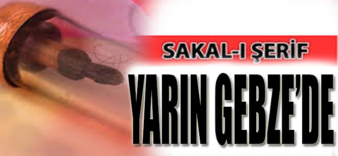 Sakal-ı Şerif Yarın Gebze'de