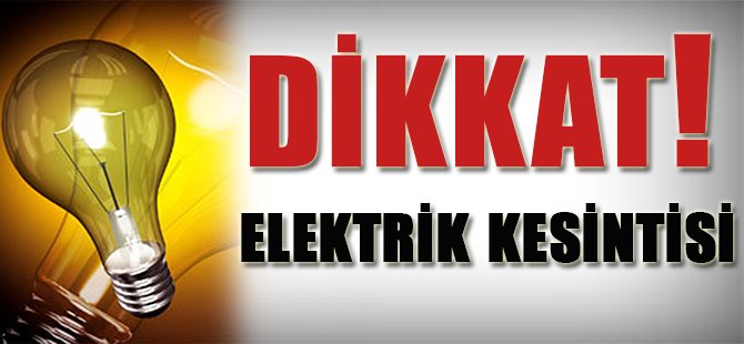 Sedaş planlı elektrik kesintisi