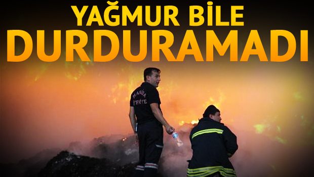Çöplük Yangını Durdurulamıyor