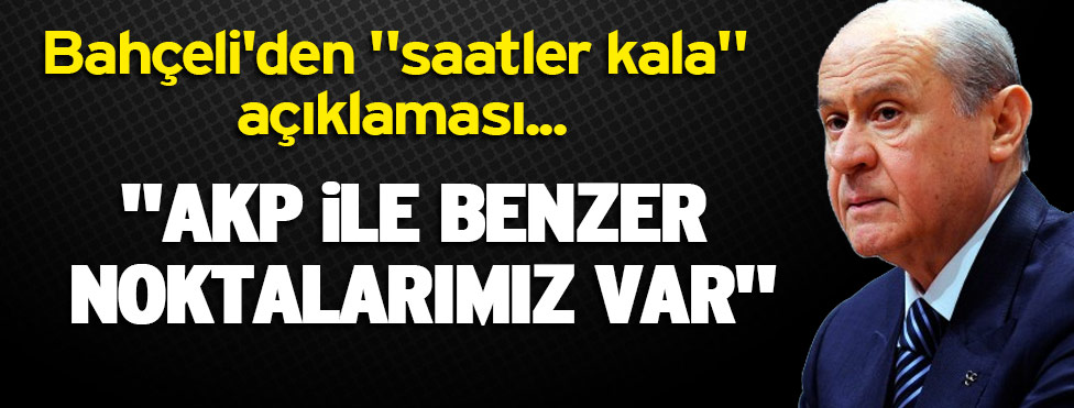 AKP MHP Koalisyonu Kurulabilirmi