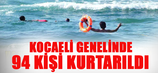 94 Kişi Boğulmaktan Kurtarıldı