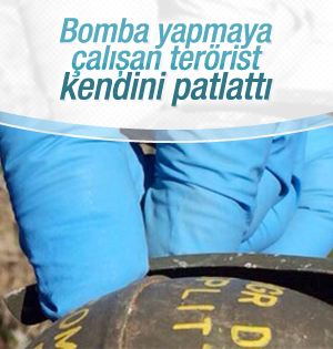 Bomba yaparken kendisi patladı