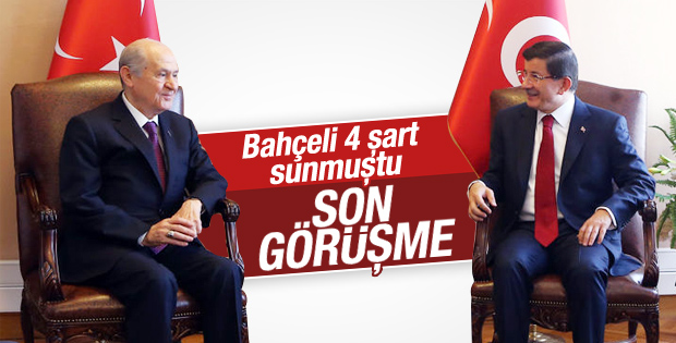 AKP MHP Koalisyon görüşmesi başladı