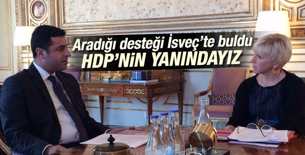 HDP Eş Genel Başkanı Demirtaş İsveç'te