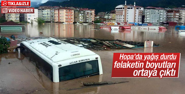 Artvin'de sel felaketinin boyutları ortaya çıktı