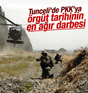 PKK Tunceli'de tarihinin en büyük darbesini yedi